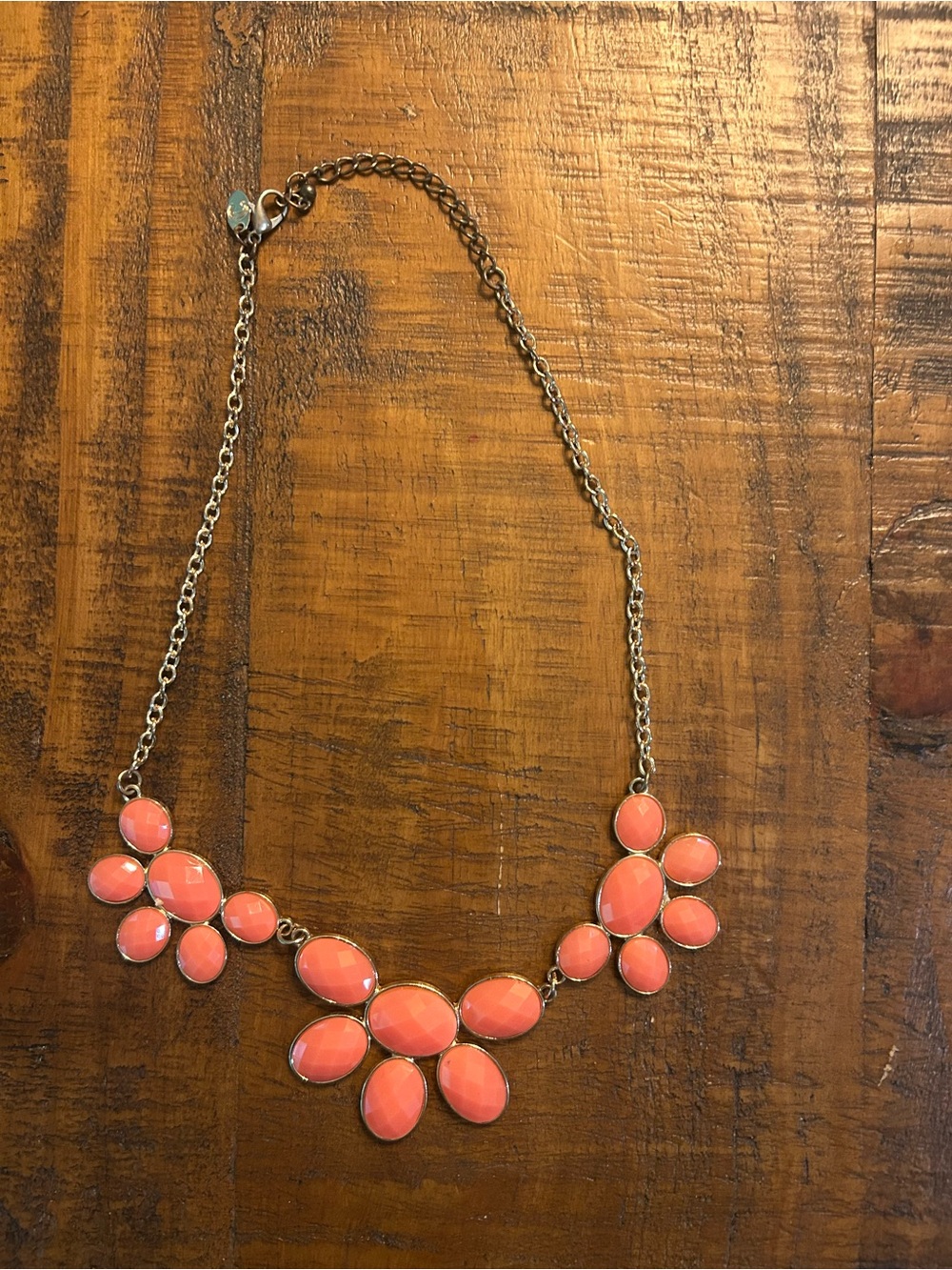 Coral Statement Flower Necklace - Women Jewelry
